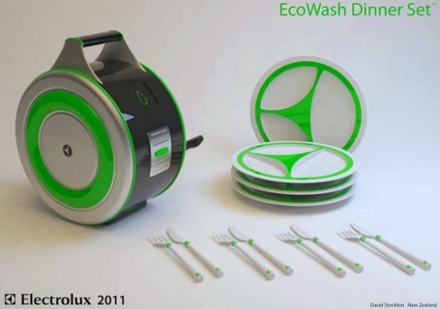 A EcoWash  compacta em tamanho e a vantagem mais importante  que ela no precisa de eletricidade para funcionar.