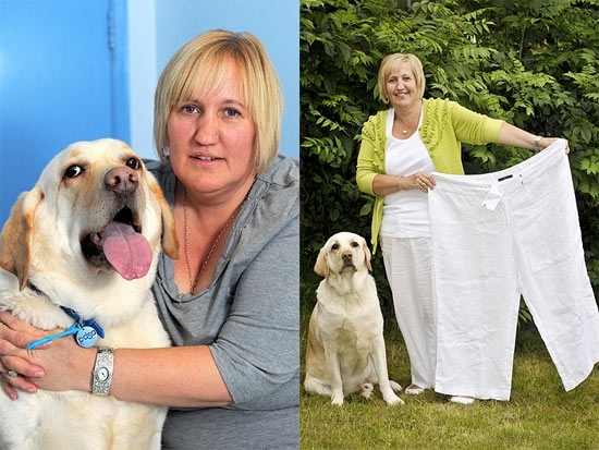 Labrador e sua dona perderam 44 kg e ganham ttulo de 