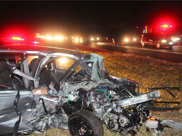 O motorista do veculo morreu em acidente aps dirigir aproximadamente 30 km na contramo na Rod. Washington Lus