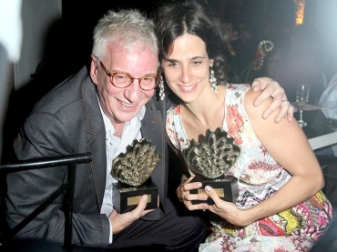 Marco Nanini e Mariana Lima foram os premiados da noite
