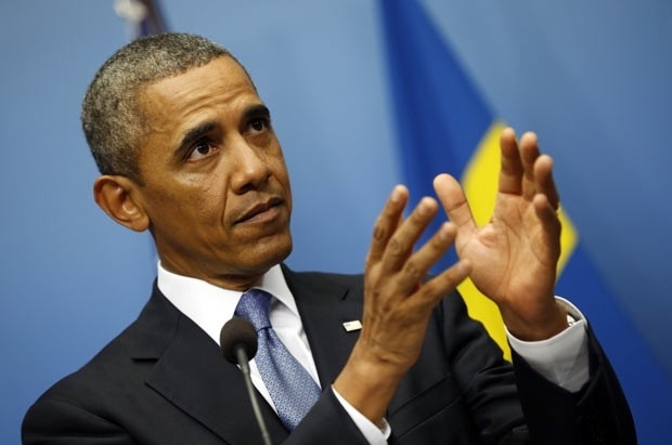 O presidente dos EUA, Barack Obama, em entrevista coletiva nesta quarta-feira (4) em Estocolmo