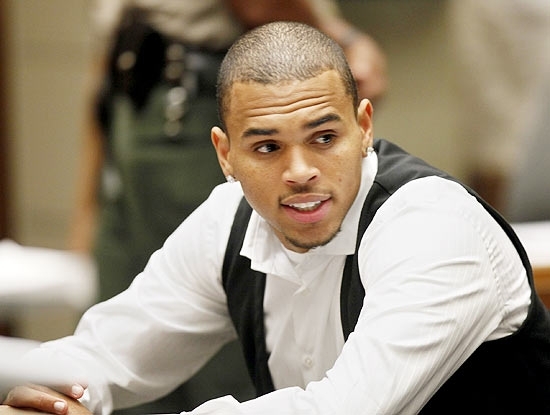 Chris Brown comparece a uma das audincias de acompanhamento de sua liberdade condicional, em 2010
