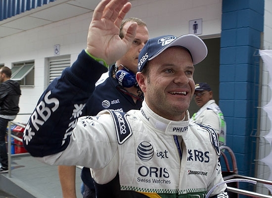 Rubens Barrichello, que se irritou com reprter no Twitter