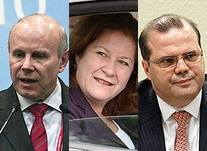 Equipe econmica: Guido Mantega (permanece na Fazenda), Miriam Belchior (Planejamento) e Alexandre Tombini (BC)