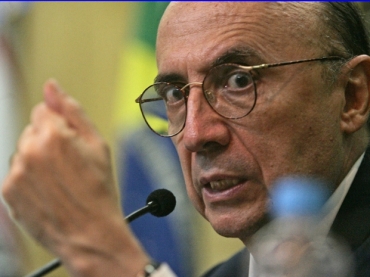 Henrique Meirelles, em evento na segunda-feira. 