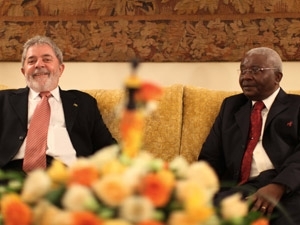 Lula participou de jantar com o presidente de Moambique, Armando Guebuza