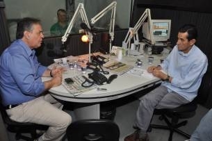 Antero candidato ao Senado, durante entrevista na CBN