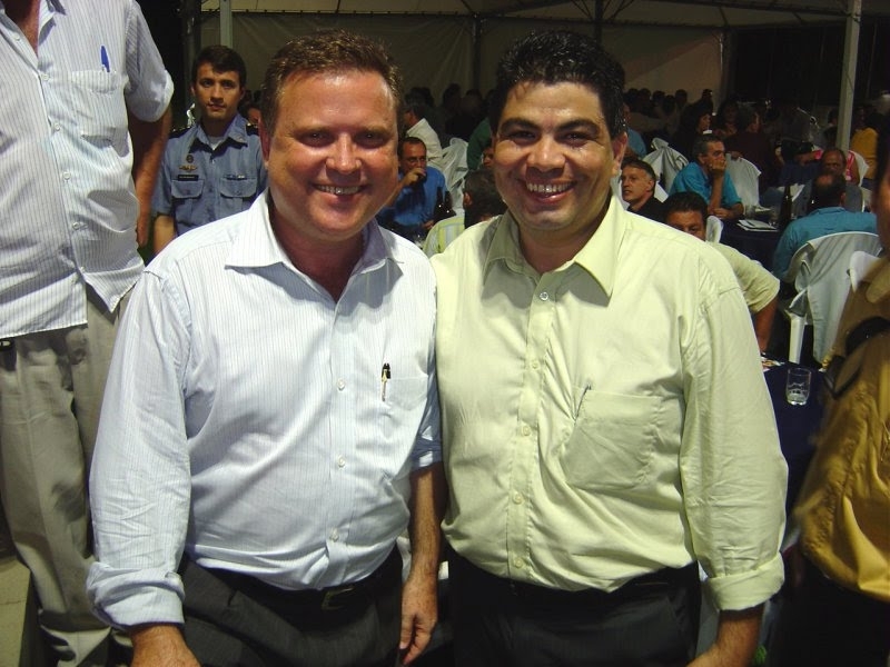 Blairo Maggi e Cidinho que juntos iniciam campanha pelo interior do estado.
