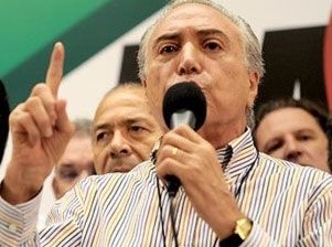 Temer durante a conveno do PMDB em Braslia