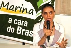 Presidencivel Marina Silva (PV) defende candidatura prpria para o governo do Estado, mas no descarta composies 