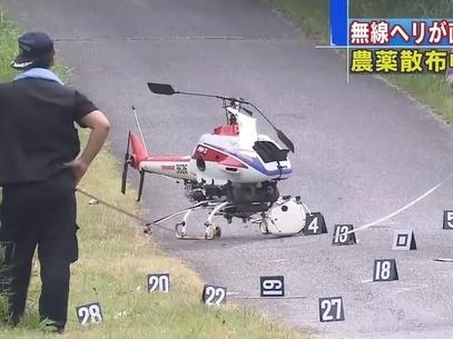 Policiais investigam o local em que o helicptero foi encontrado