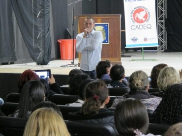 Rafael falou sobre sua recuperao para alunos em Cubato