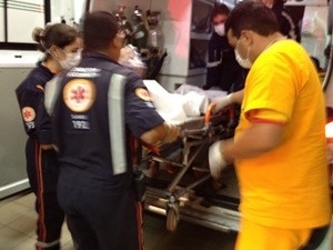 Vtimas foram socorridas por equipe do Samu de Urgncia para o Hospital de Trauma