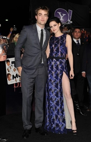 Robert Pattinson e Kristen Stewart na premire de 