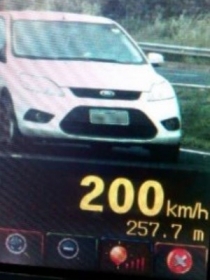 Motorista de Ford Focus  flagrado a 200 km/h na BR-060 em Gois, entre Jata e Rio Verde