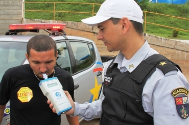 rgos responsveis pela fiscalizao alertaram os motoristas sobre a Lei Seca