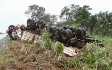 A carreta seguia de MT para Minas Gerais