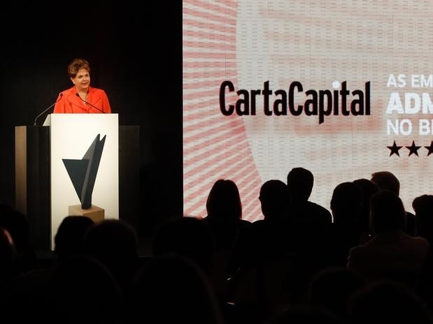 Presidente Dilma Rousseff participou de evento da revista Carta Capital nesta segunda-feira em So Paulo
