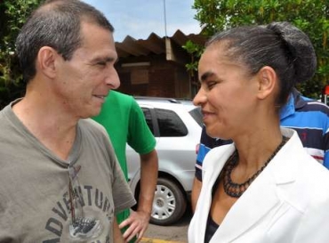 Antnio Alves ao lado de Marina Silva em encontro no Acre
