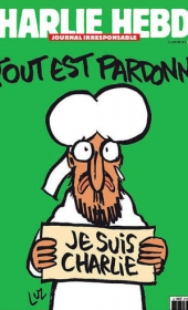 Capa da edio histrica do jornal francs Charlie Hebdo  Reproduo/Twitter Libertion