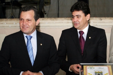 O ex-governador Silval Barbosa e o ex-secretrio Eder Moraes