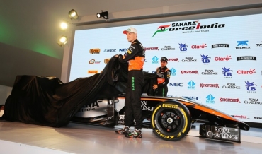 Nico Hulkenberg e Sergio Prez apresentam novo carro da Force India para 2015