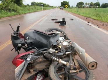 D-20 pulou quebra-molas em frente a frigorfico e matou enfermeira que transitava em Honda Biz