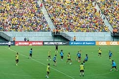 Jogadores da seleo brasileira treinam na Arena Amaznia: Tite quer seis vitrias em 11 jogos, a partir de hoje, para ir para a Rssia em 2018