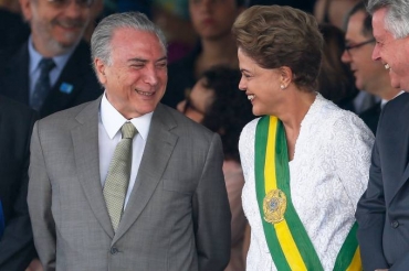 Segundo comprovantes de depsitos e recibos apresentados ao tribunal, quatro colaboradores diretos de Temer receberam pela campanha de Dilma Rousseff (Pedro Ladeira/Folhapress)