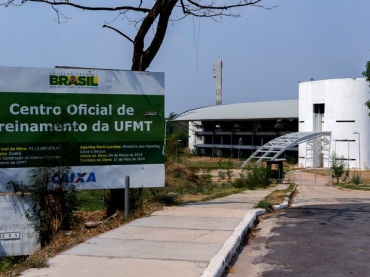 COT da UFMT, em Cuiab, deveria ter sido concludo em maio de 2014 (Foto: Meneguini/Gcom-MT)