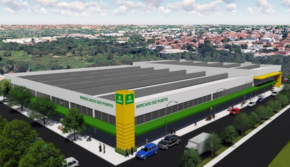 Projeto do novo Mercado do Porto de Cuiab (Foto: Divulgao/Prefeitura de Cuiab)