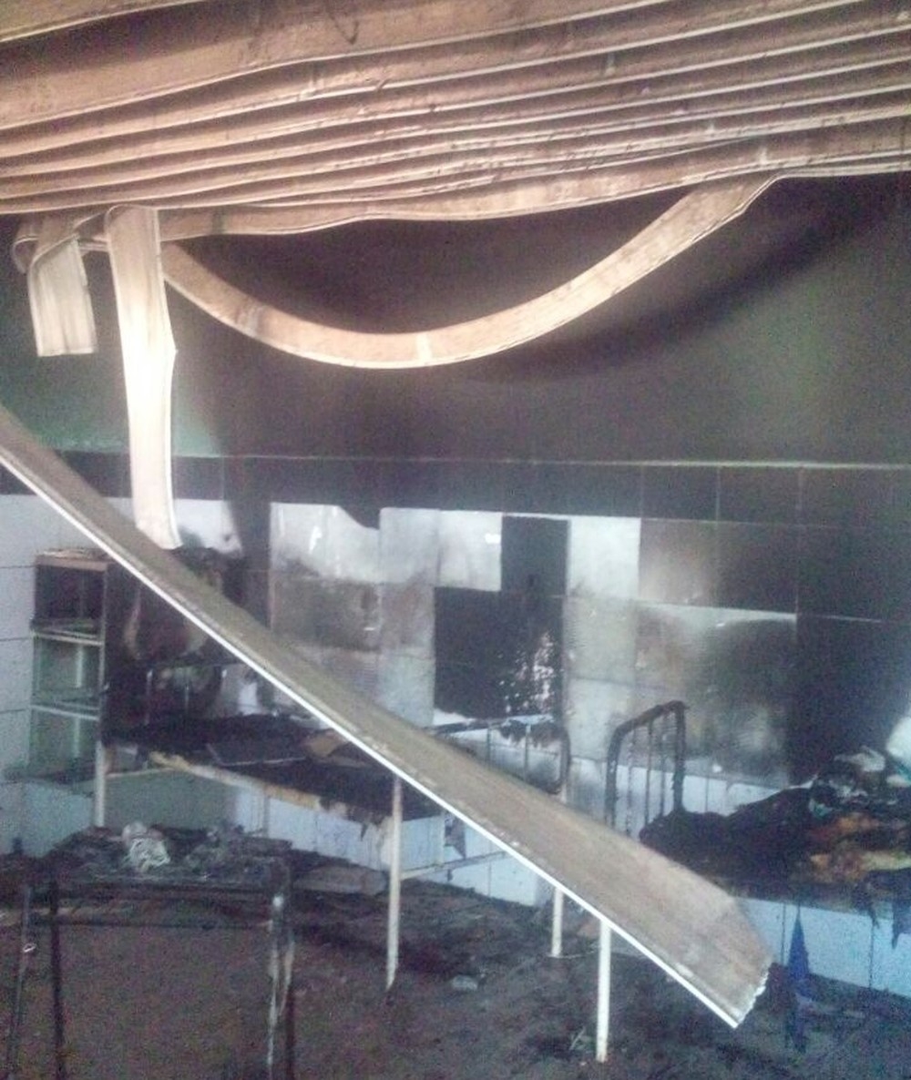 Incndio destruiu ala feminina da Casa da Me Joana, em Cuiab