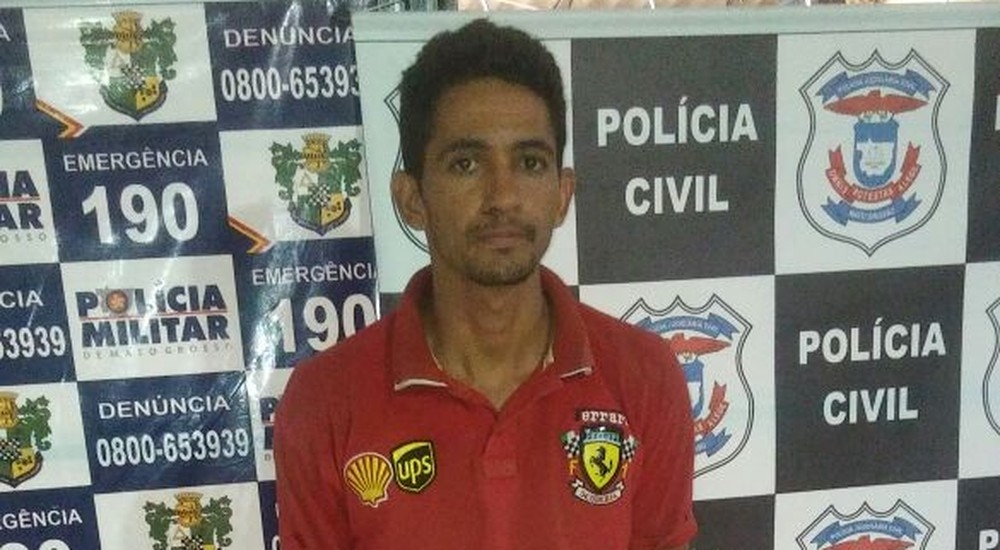 Welington Raul Nogueira Gomes, de 27 anos, foi preso nesta quinta-feira (Foto: Polcia Civil de Mato Grosso)