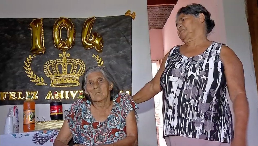 Pedronilda Maria de Jesus completou 104 anos  Foto: TVCA/ Reproduo