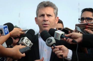 O governador Mauro Mendes, que espera aprovao de emprstimo at setembro