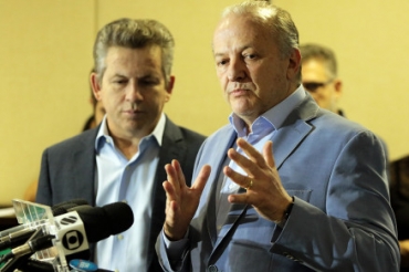 O governador Mauro Mendes e o vice-governador Otaviano Pivetta