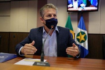 Governador Mauro Mendes: lder no consegue segurar as rdeas do partido oficial