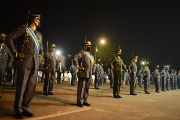 PM celebra 185 anos com entrega de medalhas para personalidades e militares - Foto por: Michel Alvim - SECOM/MT