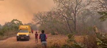Incndio obriga Funai retirar 45 indgenas s pressas de 4 aldeias em reserva em Mato Grosso  Foto: Funai