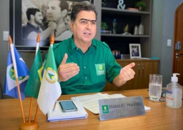 Prefeito Emanuel Pinheiro, que condena a aliana de Ablio Jnior com o governador Mauro Mendes