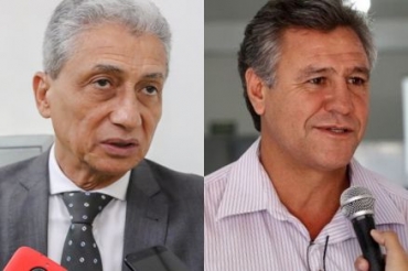 Ex-prefeito Neurilan Fraga e o prefeito de gua Boa, Mauro Rosa, disputam vaga