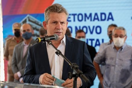 O governador Mauro Mendes, que anunciou o desfecho para o modal de transporte da Grande Cuiab