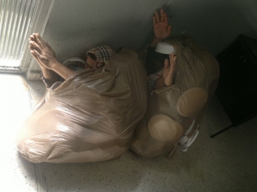 Presos tentaram escapar da Delegacia de Furtos e Roubos de Veculos em sacos de lixo