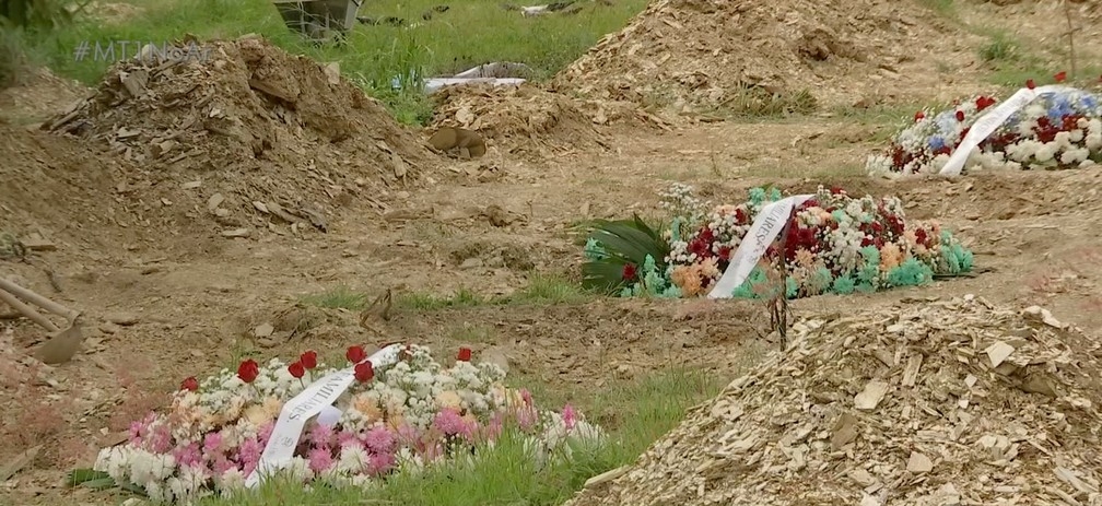 Aumento no nmero de enterros em Cuiab  Foto: TVCA/Reproduo