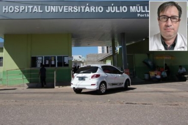 O presidente da Associao Mato-grossense de Ginecologia e Obstetrcia de Mato Grosso, Angelo Barrinouevo (detalhe), que atua no Hospital Julio Mller
