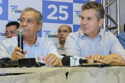 Os democratas Jayme Campos e Mauro Mendes: de olho em 2022