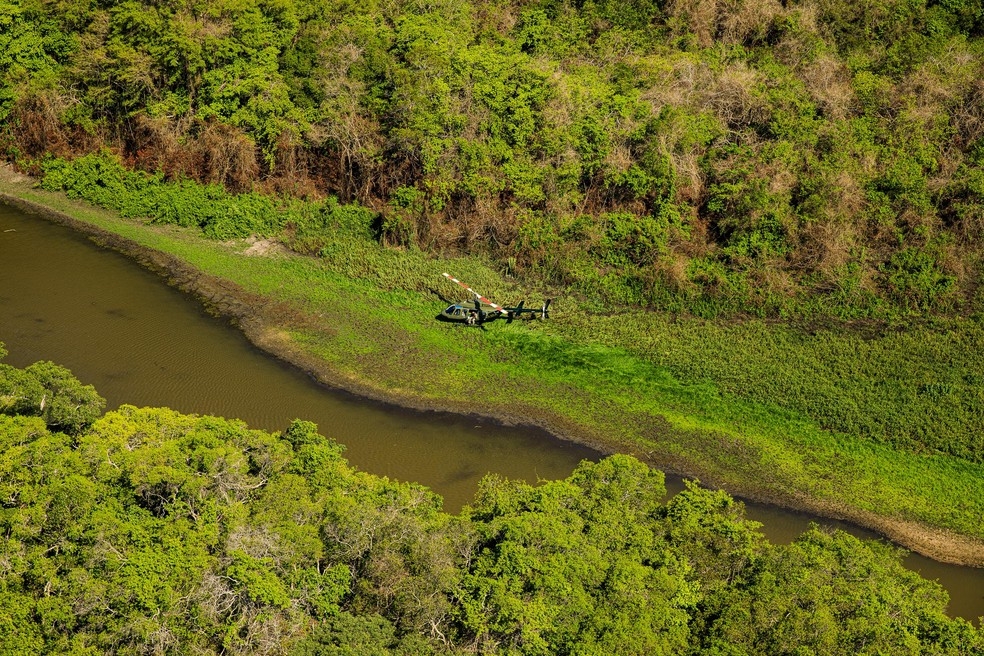 Pontos alagados no Pantanal — Foto: Marcos Vergueiro/Secom-MT