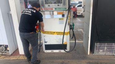 Gerente de posto de combustvel  preso por vender gasolina adulterada em MT  Foto: Divulgao/PJC