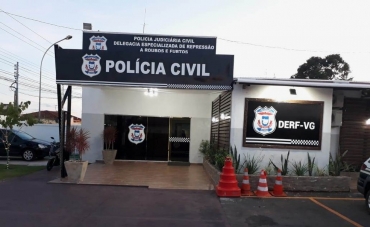 Delegacia Especializada de Roubos e Furtos de Vrzea Grande (Derf-VG)  Foto: Polcia Civil de Mato Grosso