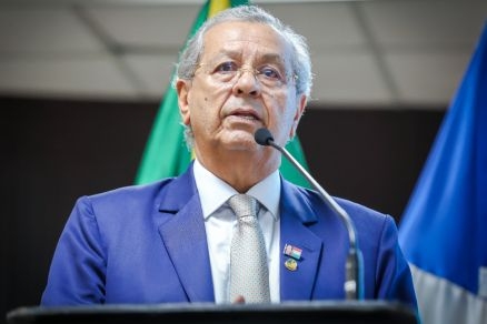 O senador Jayme Campos, que avalizou o nome de companheiro do Unio Brasil para vice de Mauro Mendes